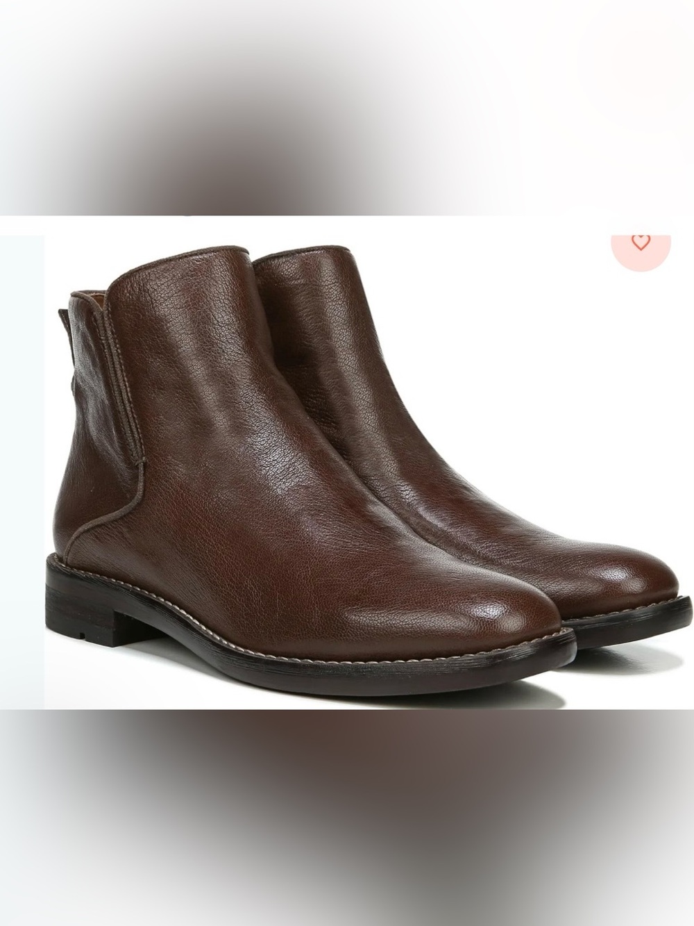 Franco Sarto Marcus 8.5 Brown Leather Ankle Boots Booties